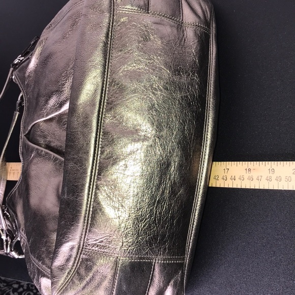 COACH Metallic Gold Large Maggie Mia Handbag - Picture 8 of 8